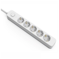 Extensão Elétrica, 3G1.5, 5x Schuko, com Interruptor, 1.5m