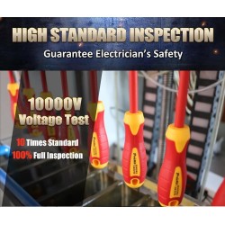 Conjunto de 13 Chaves VDE 1000V e 1 Busca-Pólos