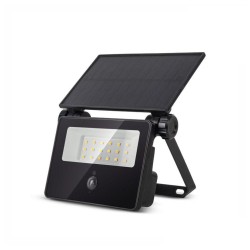Projetor LED com Painel Solar com Sensor PIR, 8W, IP65, 4000K, 700lm