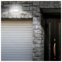 Projetor LED com Painel Solar com Sensor PIR, 8W, IP65, 4000K, 700lm