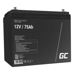 Bateria de Chumbo Gel AGM, 12V, 75A