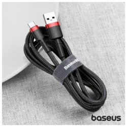 Cabo USB-A Macho USB-C Macho, 2 metros