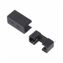 Suporte de Fusíveis 5x20mm, para circuito impresso, com proteção
