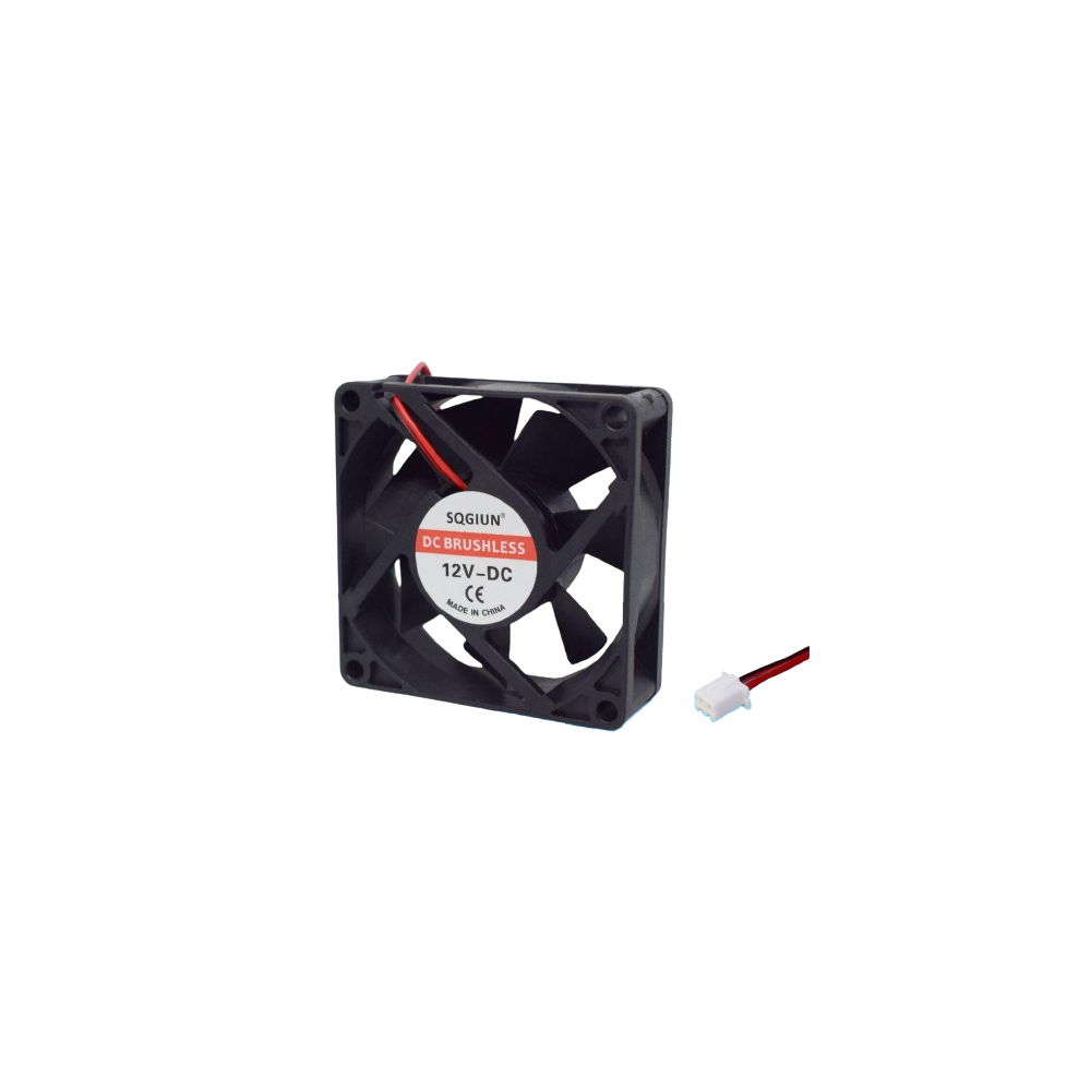 Ventilador 12V, 70x70x25mm, 2 Fios