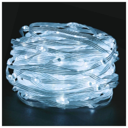Luzes Natal 200 Micro LEDS 3mm, Branco frio (6400K), 220V, 20mts