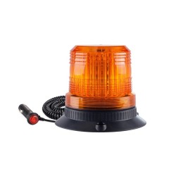 Pirilampo Rotativo e Strob em LED Laranja, 12/24V, IP56