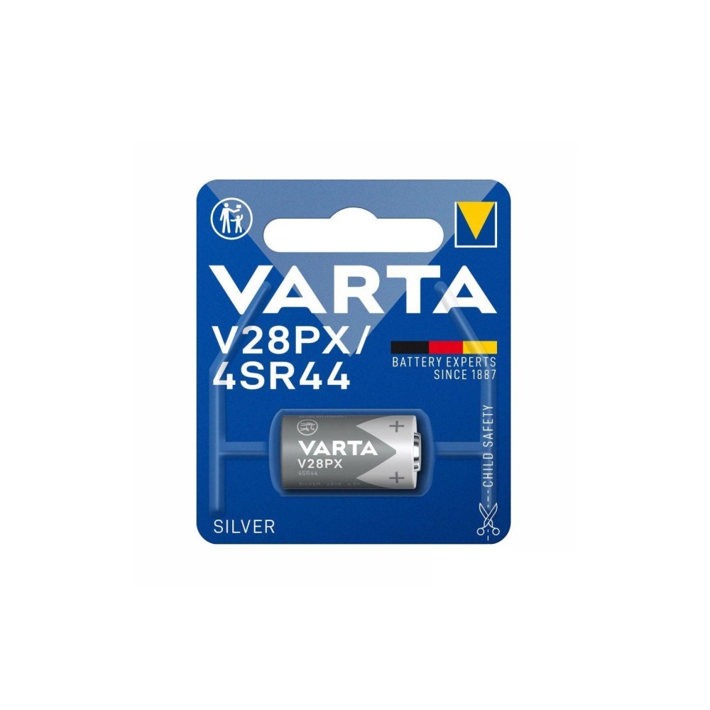 Pilha de Óxido de Prata, V28PX/4SR44, 6.2V, VARTA