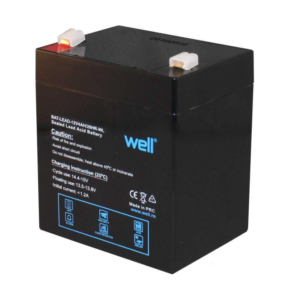 Bateria de Chumbo, 12V, 4Ah