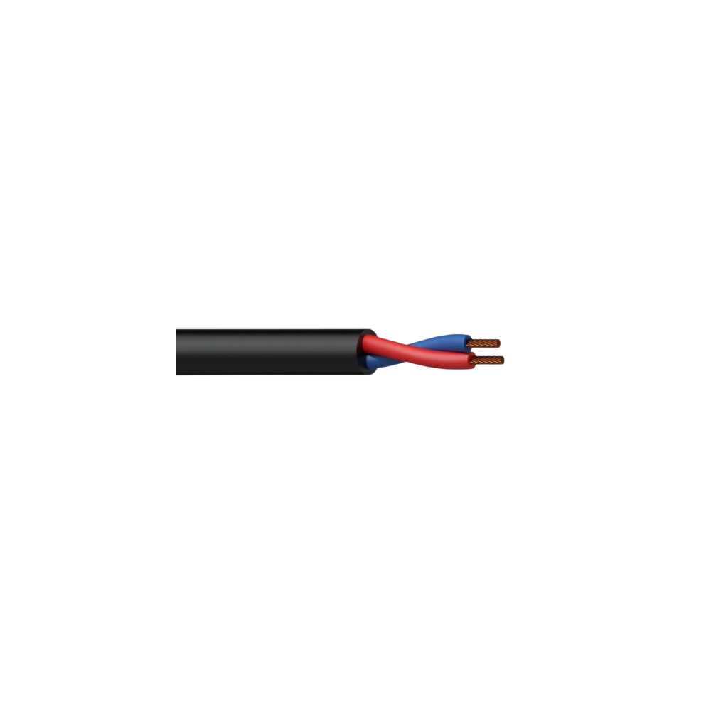Cabo para coluna, 2 x 1,5 mm², 16 AWG, CCA, preto, PROCAB (METRO)