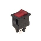 Interruptor com luz vermelha, 5A-250V, SPST, ON-OFF