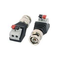 Ficha BNC macho com clip