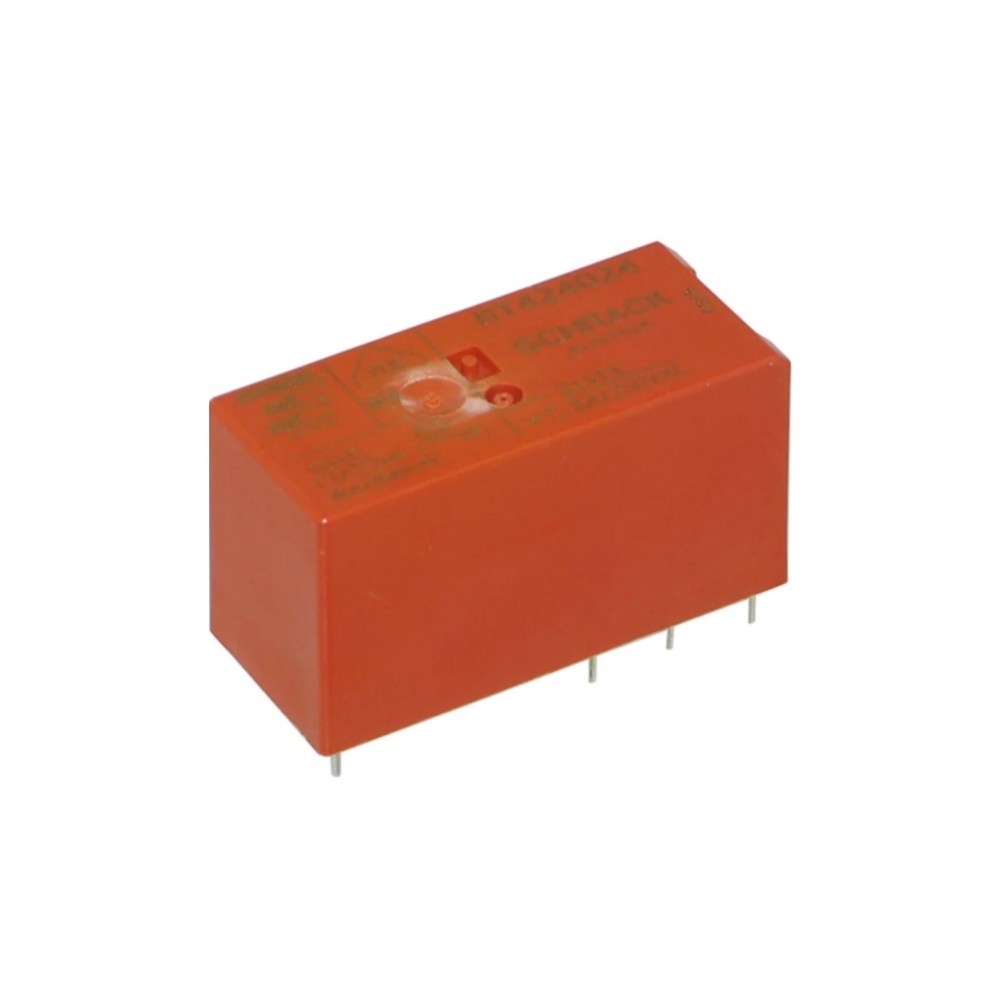 Rele eletromagnético de 24Vdc, 8A, 250VAC