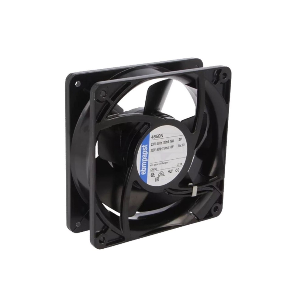 Ventilador 120x120x38mm, 230VAC, 19W (com pás em metal)
