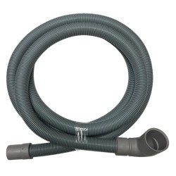 Mangueira de Esgoto, boca larga, 29mm, com curva, com 1.5 metros de comprimento