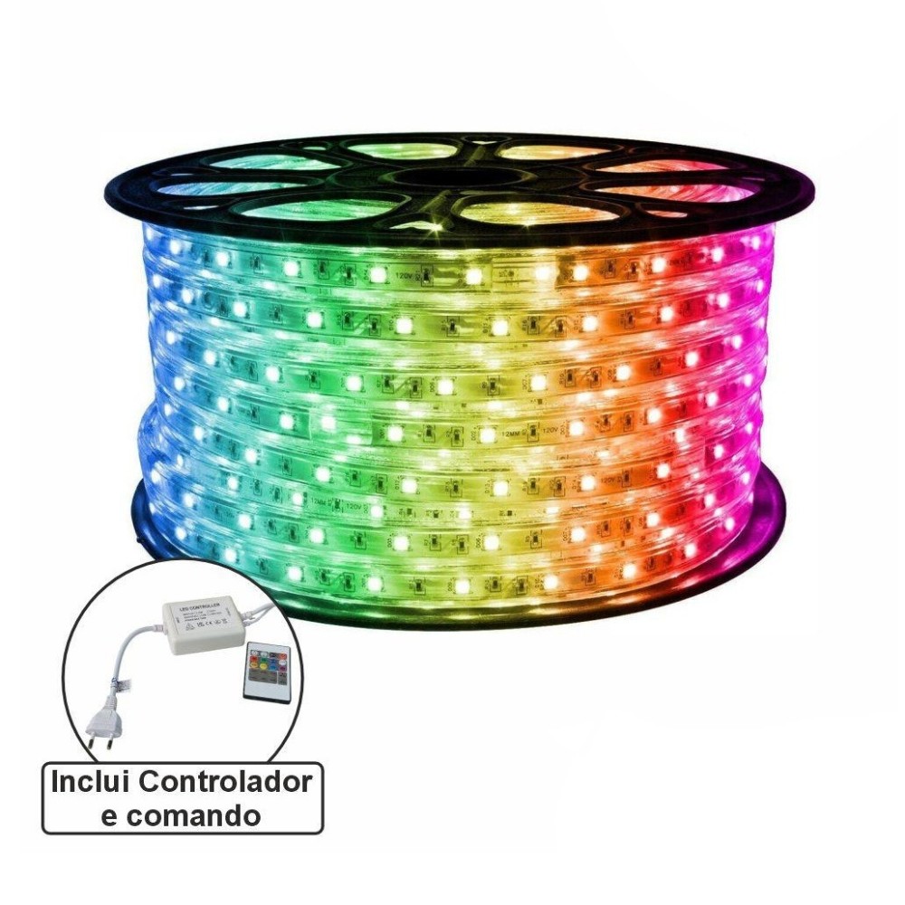 FITA LEDS 220V RGB 14.4W/M IP67 (METRO)