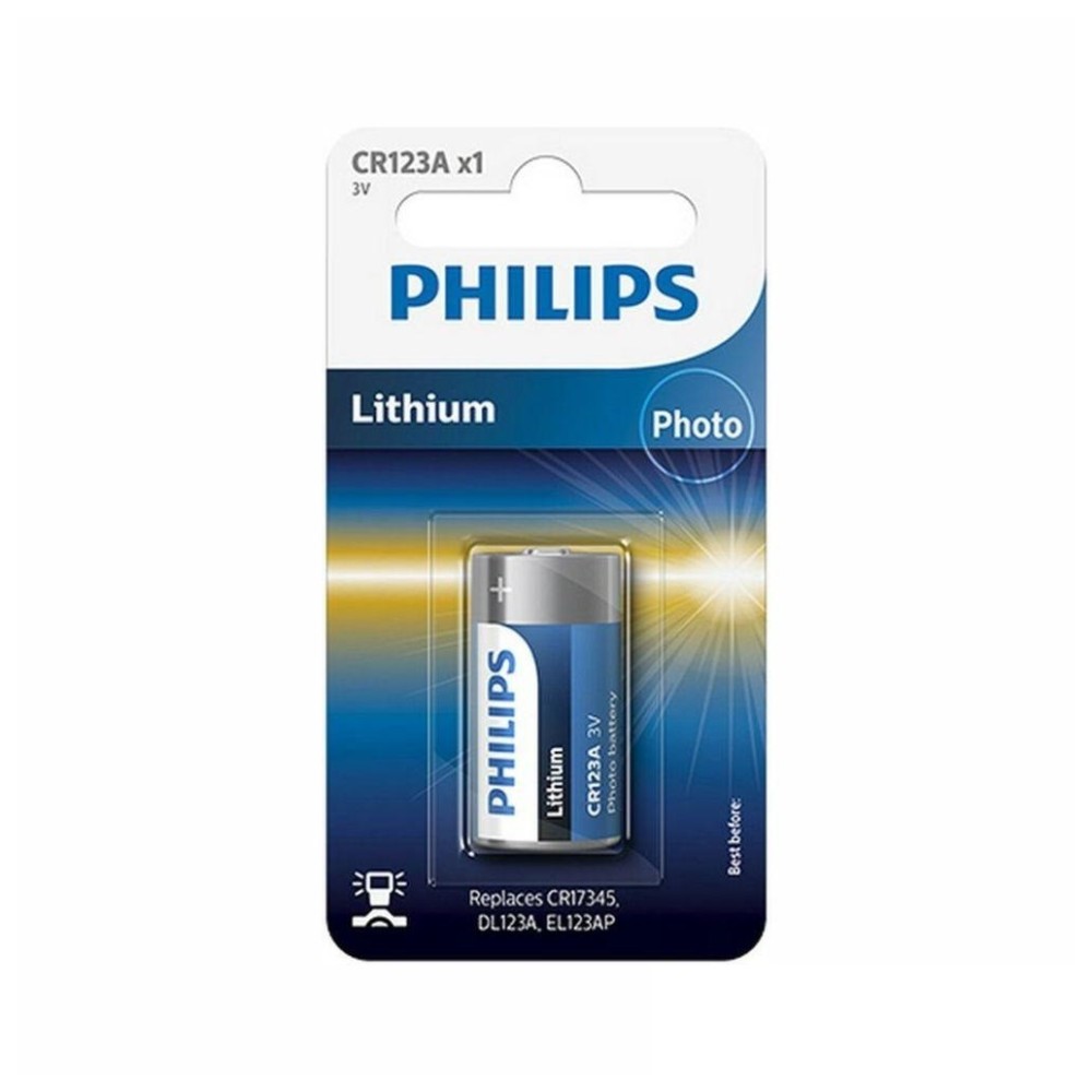 Pilha de Lítio CR123A, 3V, 1500mAh