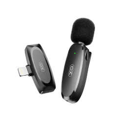 Microfone de lapela sem fios omnidirecional, com Recetor com ficha lightning