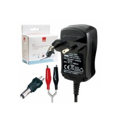 Carregador de baterias chumbo, 12V, 1A, com proteção