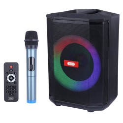 Coluna Amplificada USB/MicroSD/LED RGB/BT/FM/AUX TWS, XO