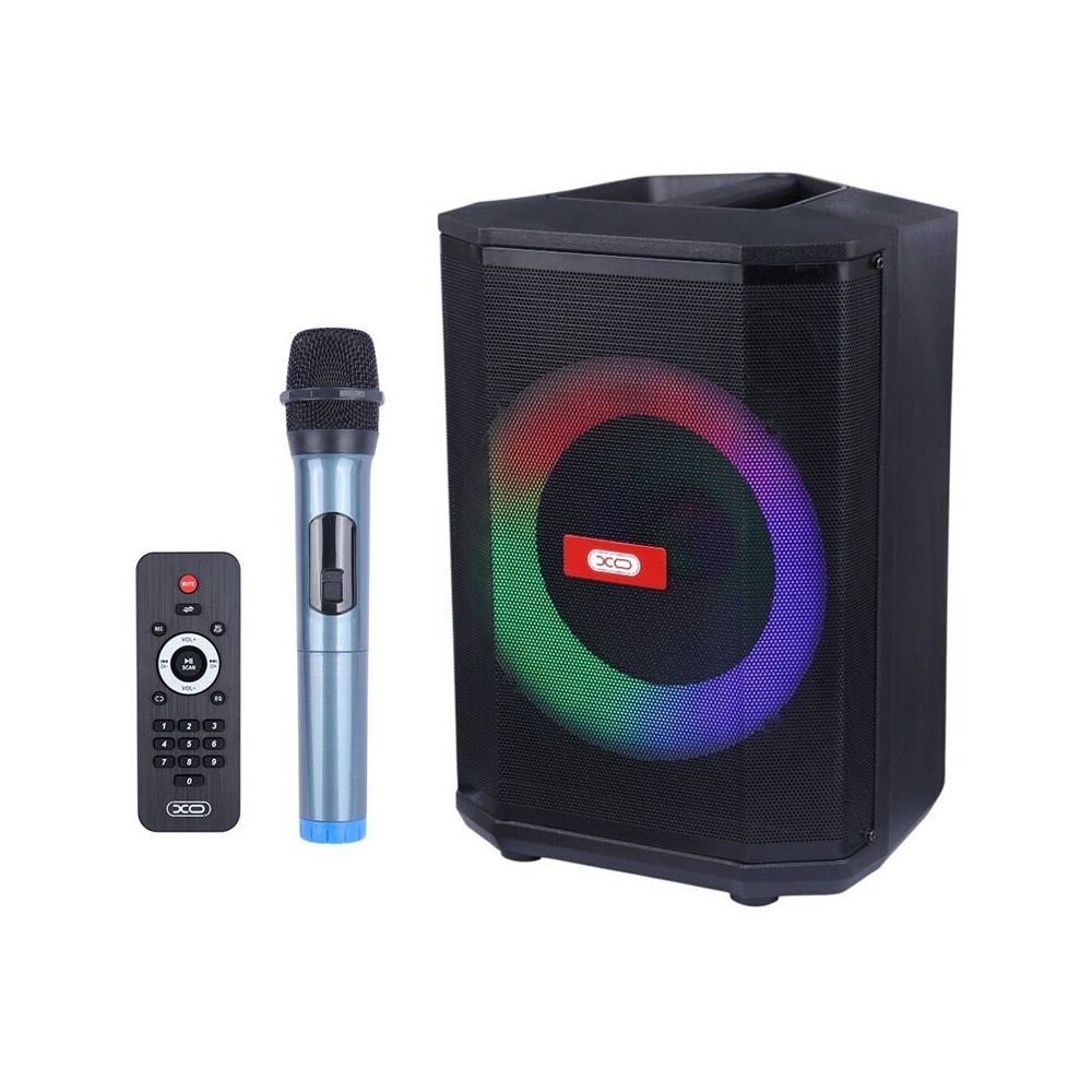 Coluna Amplificada USB/MicroSD/LED RGB/BT/FM/AUX TWS, XO