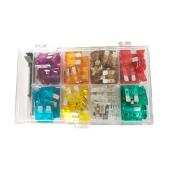 Caixa com 100 fusíveis tipo garfo para automóvel (8 refªs)