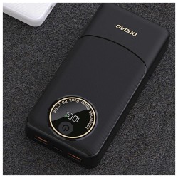 Powerbank 10000mAh, com 2xUSB-A e 1xUSB-C, 22.5W, Preto