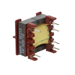 Transformador de impulsos, montagem PCB, 265VAC, 12V