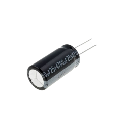 Condensador de eletrolíticos, montagem THT, 4700uF, 25VDC, Ø16x30mm, ±20%