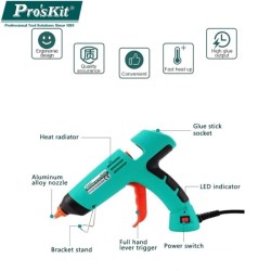 Pistola de cola quente, 80W, PROSKIT