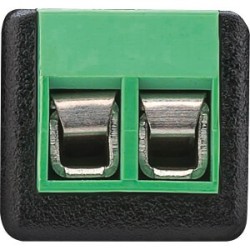 Ficha RCA macho mono, terminais com parafusos (2 pinos)