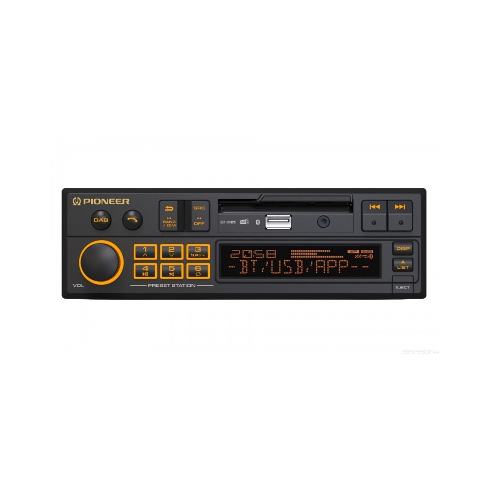 PIONEER SXT-C10PS Auto-Rádio 1-DIN, DAB/DAB+, Bluetooth, USB, app control