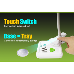 Candeeiro de secretária com Lupa 3 dioptrias a LEDs