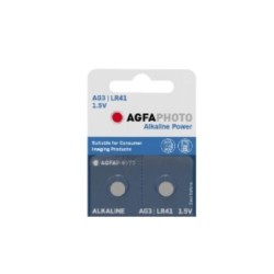 Pilha Alcalina tipo Botão, AG3/LR41 1.5V, da marca AGFAPHOTO