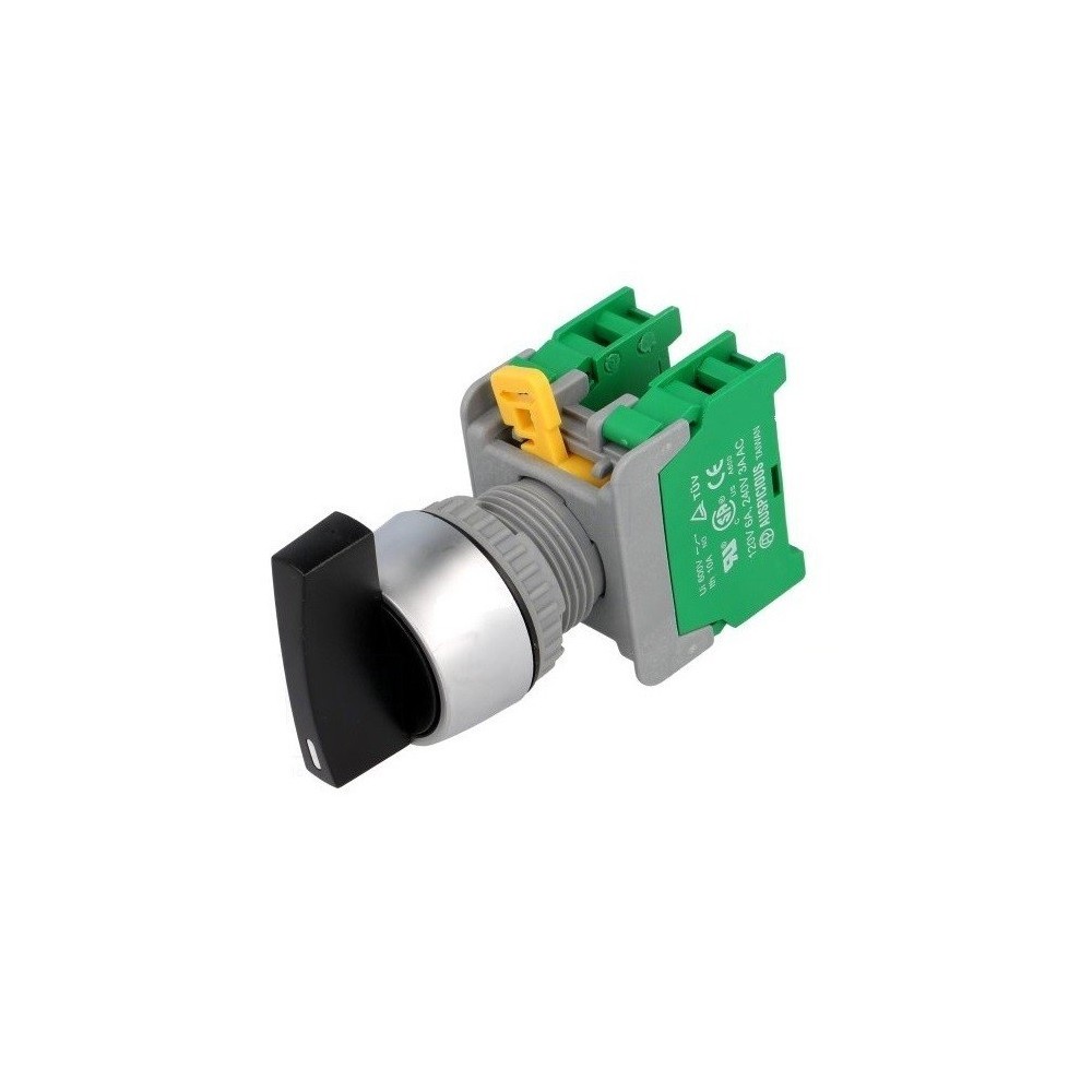 COMUTADOR ROTATIVO 3 POSICOES NA 230VAC 3A  22mm