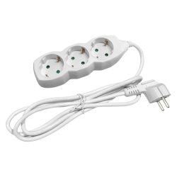 Extensão Elétrica 3G1.0, 3 x Schuko, 1.5 metros