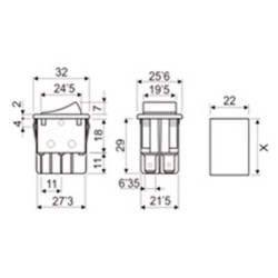 INTERRUPTOR LARGO TEIMOSO OFF-(ON)