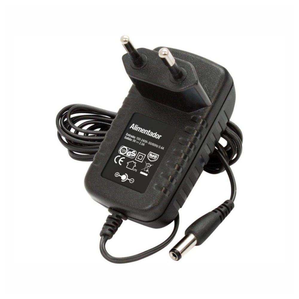 Alimentador Switching, 9Vdc, 1000mA, ficha Ø5.5x2.1mm