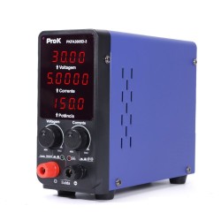 Fonte de Alimentação digital, 300W, 0-30V / 0-5A