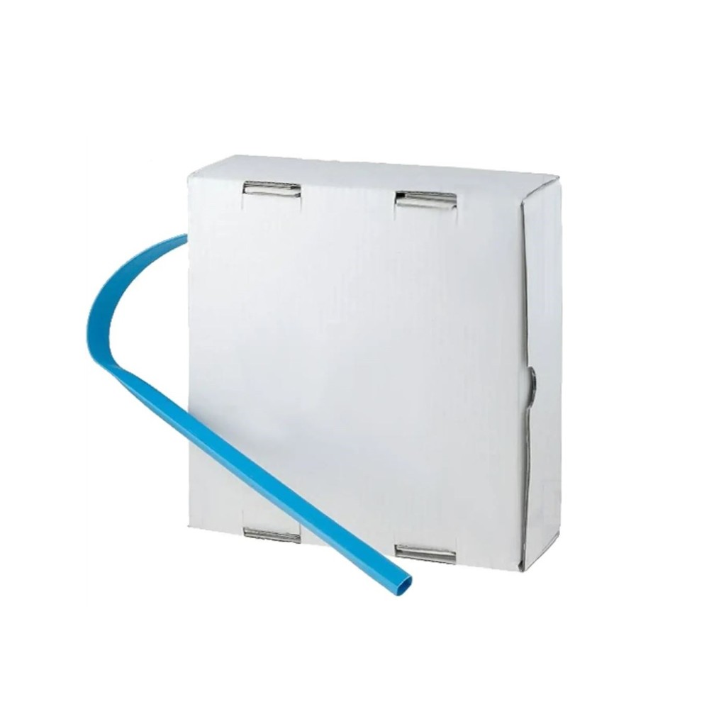 Manga Termo Retrátil 9.5mm, azul, caixa 5 metros