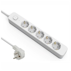 Extensão Elétrica 5 tomadas, com Interruptor, 3 metros