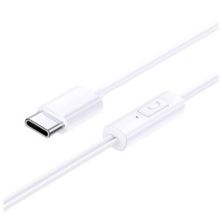 Auscultadores Stereo, com Fios, USB-C e Microfone