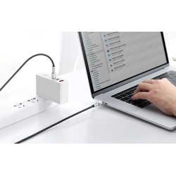 Cabo USB-C Macho para USB-C Macho Cafule, fast charging, 2mts