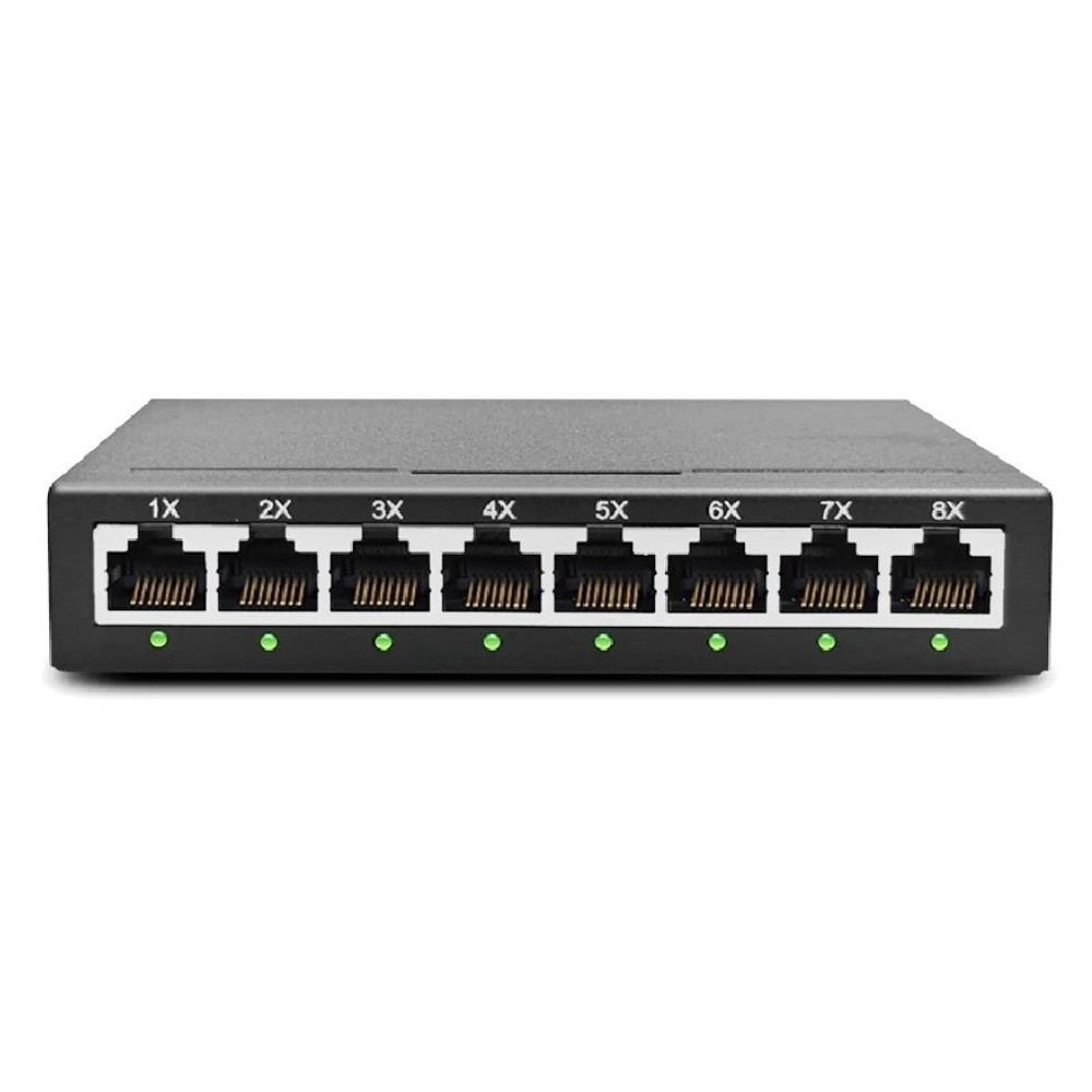 Switch NTech SW8PRO, 8 portas, Gigabit
