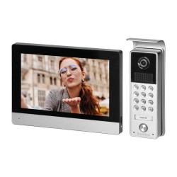 Vídeo Porteiro visor LCD de 8", controlo acesso código CERES, ORNO