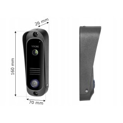 Vídeo Porteiro visor LCD 7", branco, VIRONE VDP-68