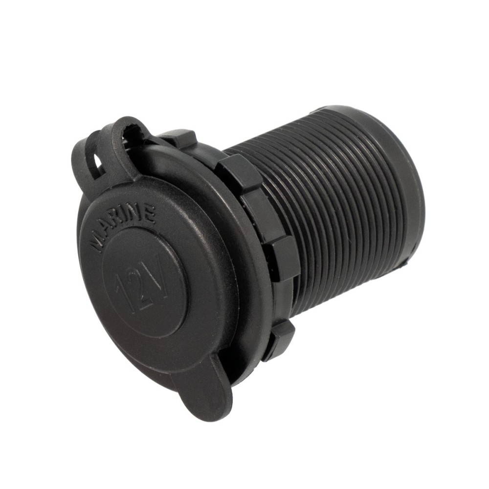 Adaptador para isqueiro com tampa, para montagem com parafusos em painel, 12V/10A
