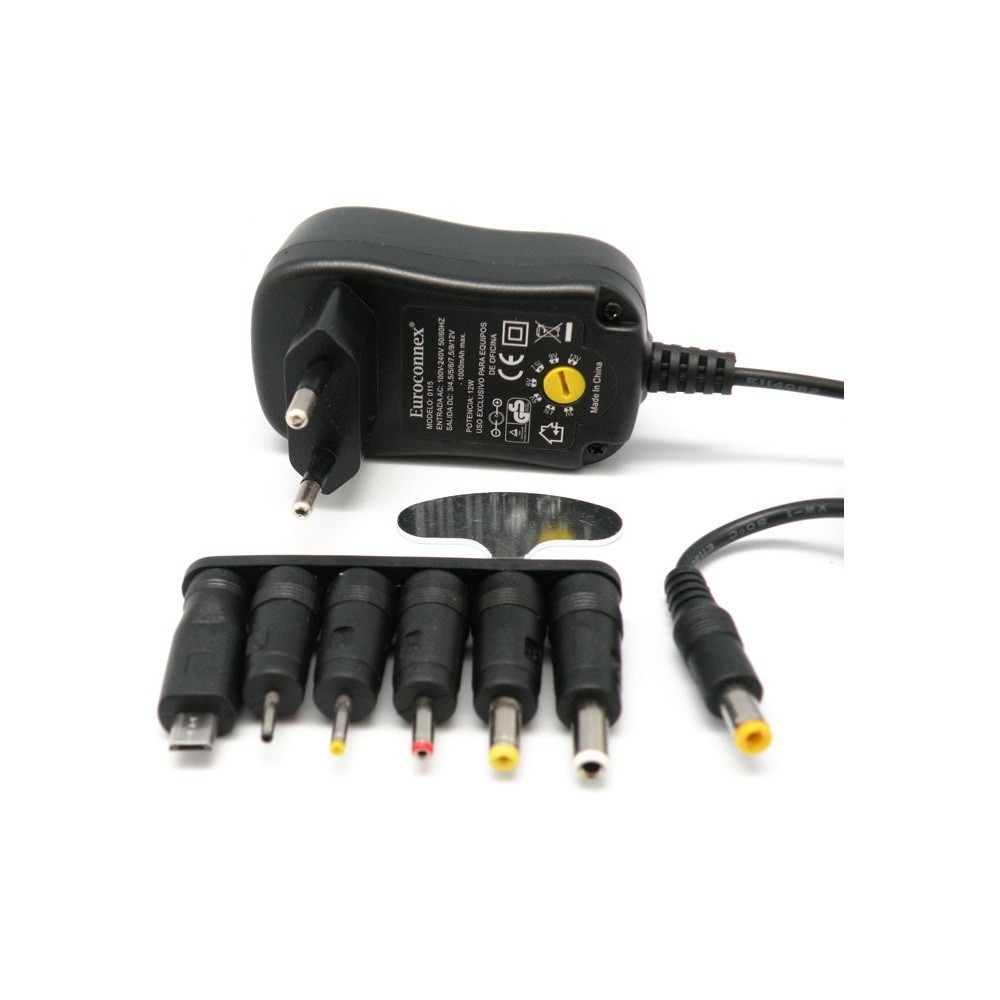 Alimentador universal 12W, 3V-12VDC, 1000mA