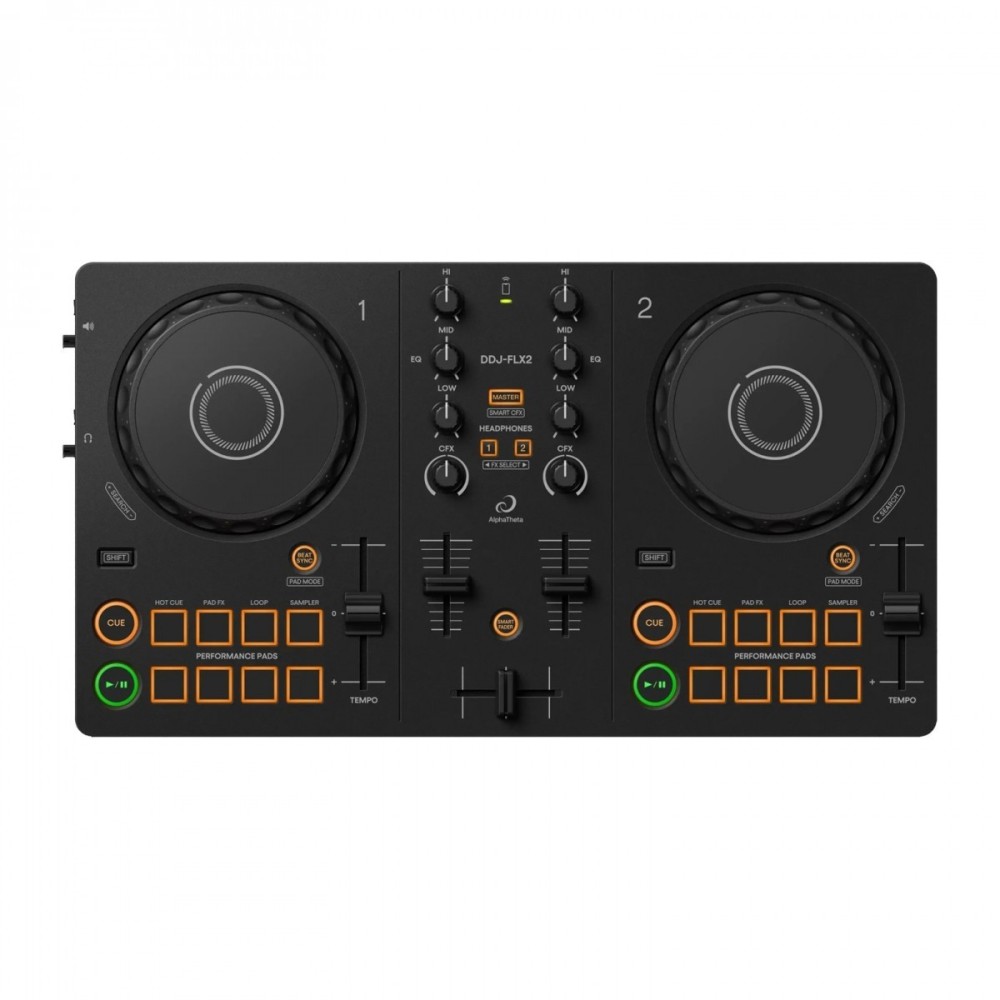 Controlador para DJ compacto de 2 canais, AlphaTeta DDJ-FLX2