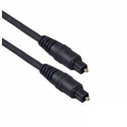 Cabo fibra óptica TOSLINK macho para macho 5mts