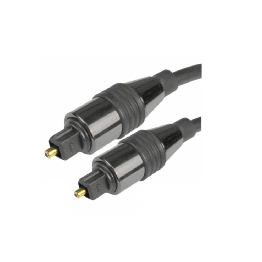 Cabo fibra óptica TOSLINK macho para macho 2mts